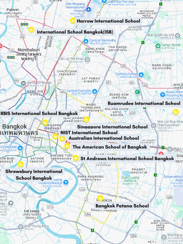 International School of Bangkok Map