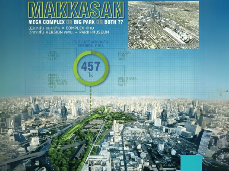 Makkasan Park plan - Bangkok