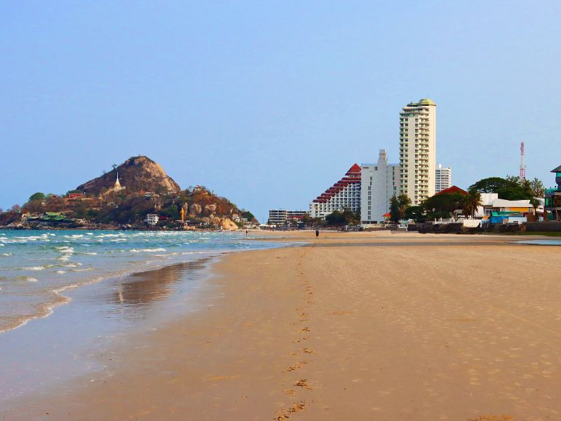 Plage de Suan Son près de la plage de Hua Hin