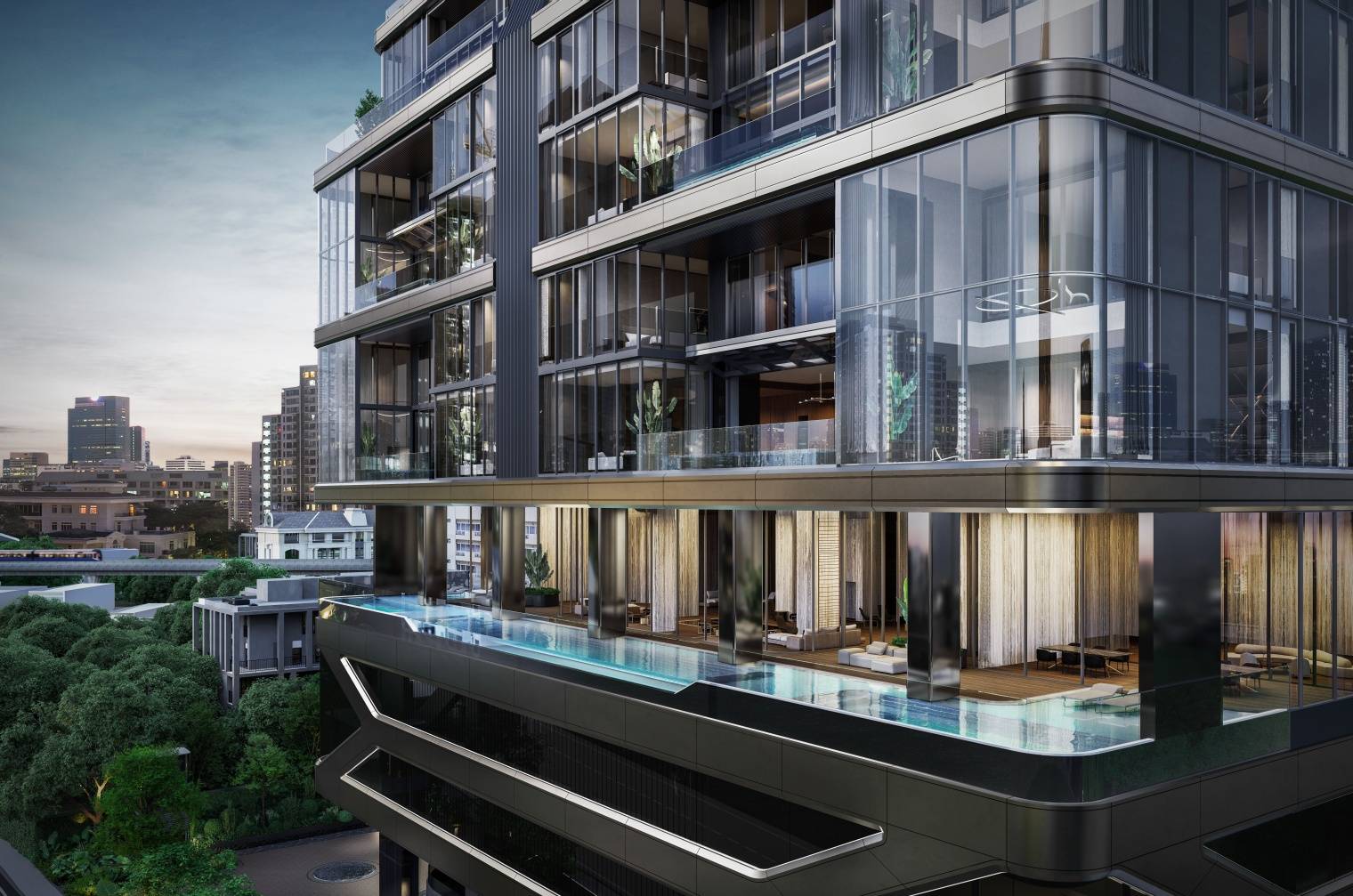 Porsche Design Tower Bangkok - Level 5 Amenities Deck