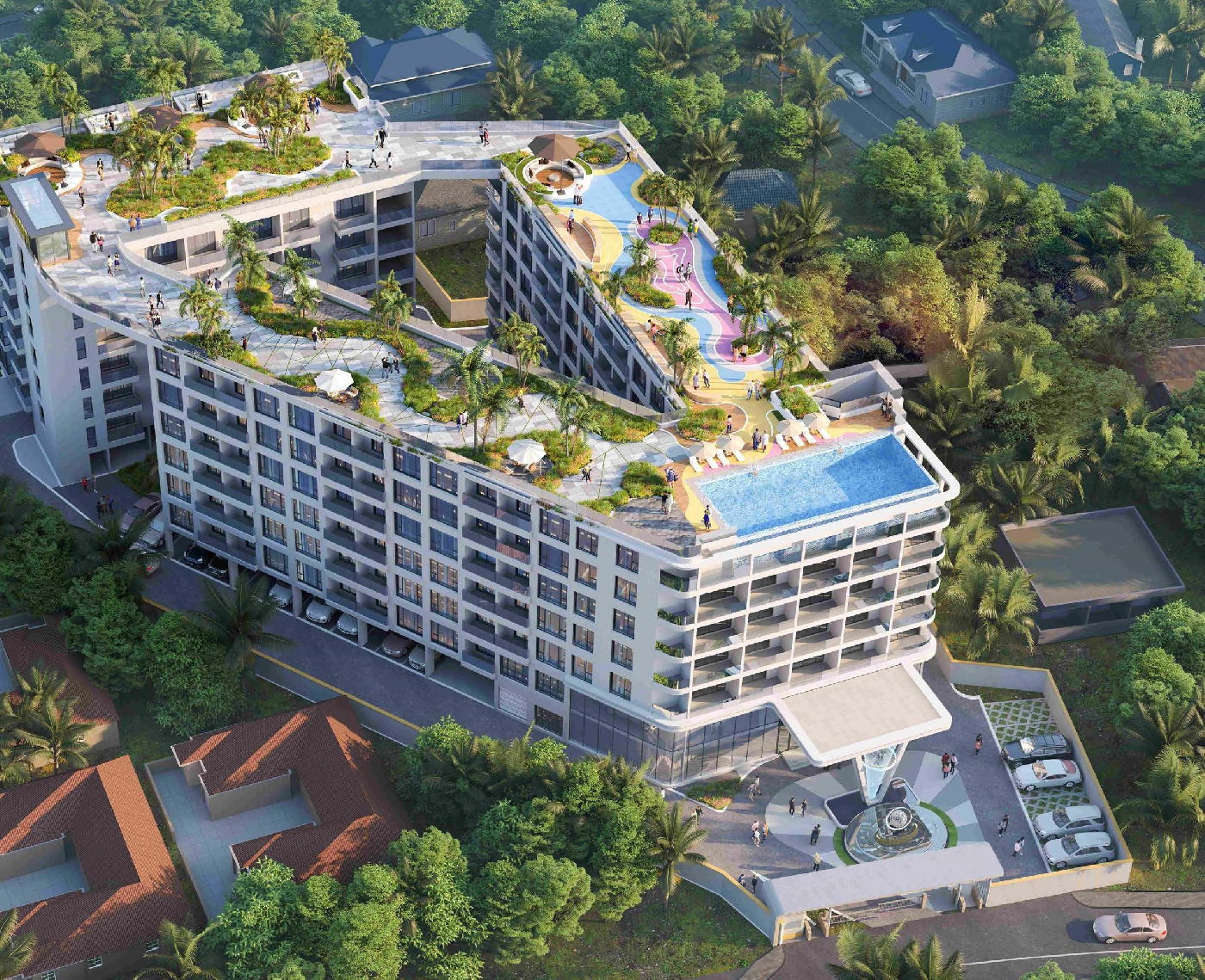 Floor Plan One World One - Exterior - Rooftop