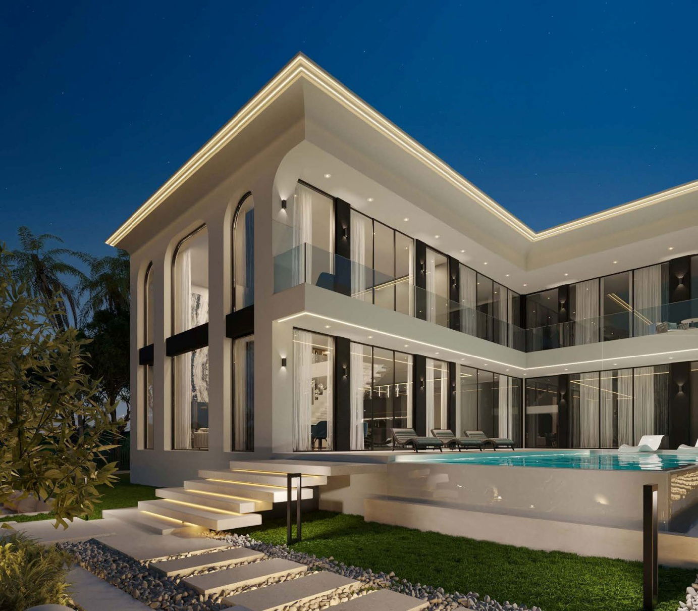 Paragon Village - Front Night View