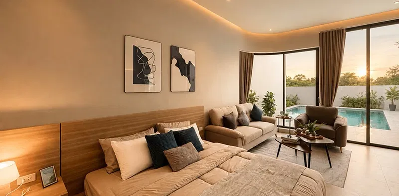 Pran Burirom Lagoon Living - 3BR Pool Villa - Interior