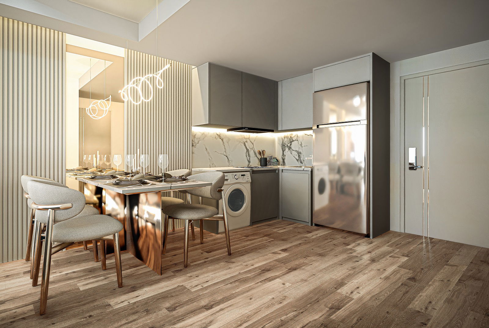 Siam Oasis Oriental -1BR - 41.33sqm - Kitchen