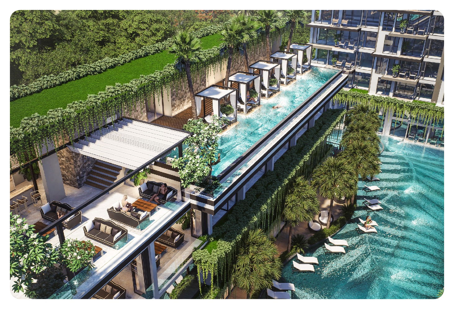 Residenze The Riviera Beverly Hills - Esterno - Piscina