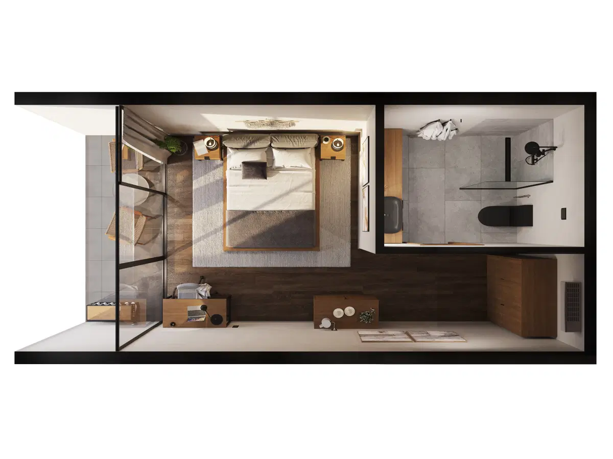 The Eight Chaloklum - Interior - Unit layout