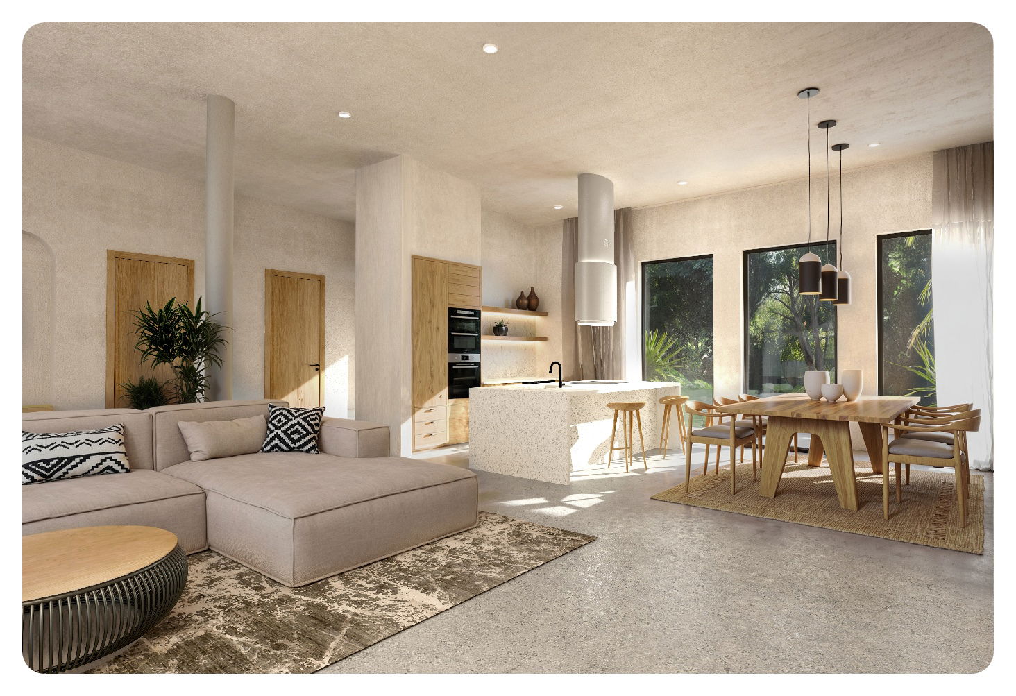 Verdant Residence Lamai - Interior - dinner and kitchen