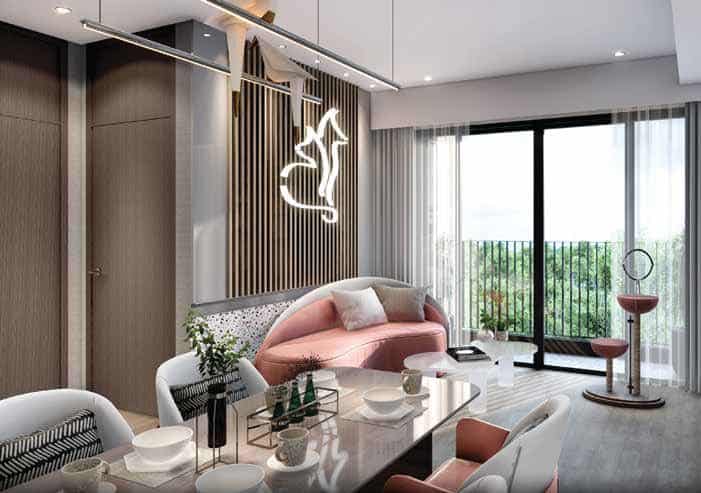 Whizdom The Forestias - Petopia - Unit layout - Living area