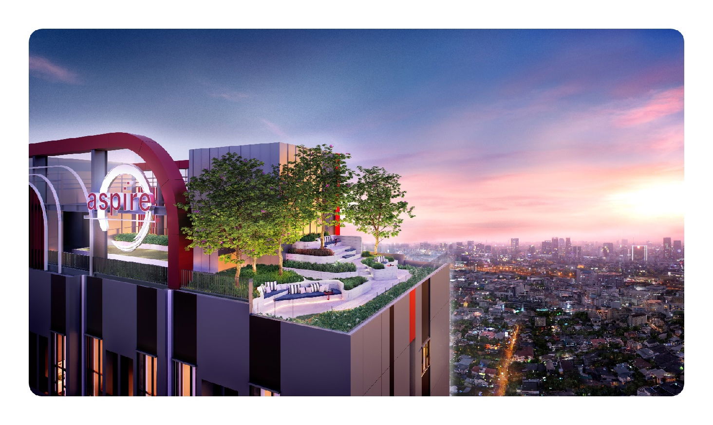 Aspire Huai Khwang - Exterior - Roof Garden