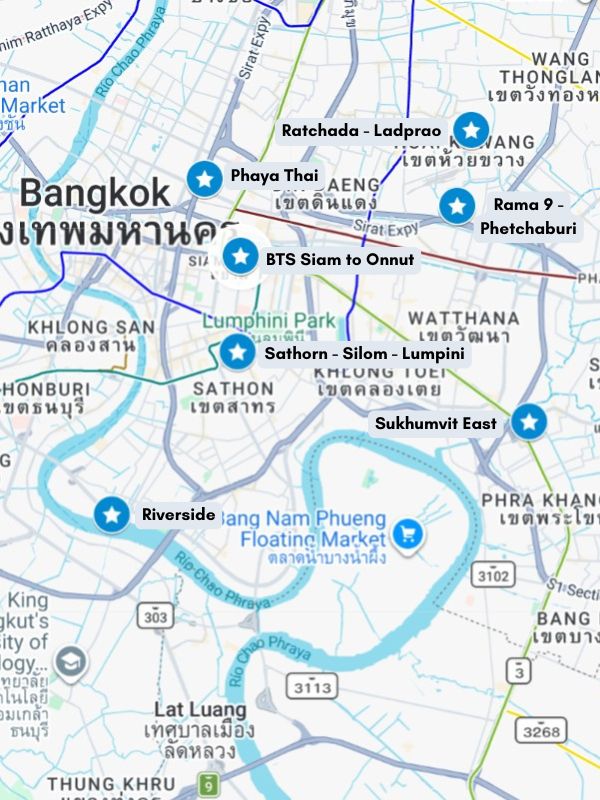 Bangkok Are Map