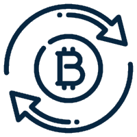 icône transfert de crypto