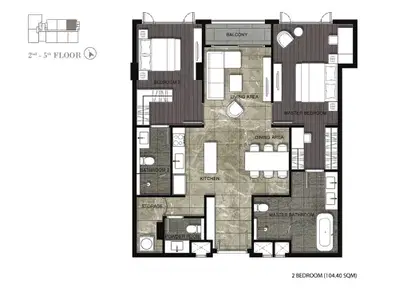 Nivati Thonglor - 2BR Type B1