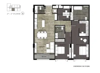Nivati Thonglor – 2BR Type B3
