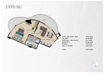 AURA Condominium - 1BR - Type B