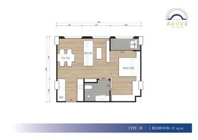 Above Element Condo - 1BR Type 1B