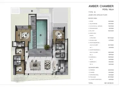 Amber Chamber Pool Villas - 4BR Pool Villa - Type Bliss