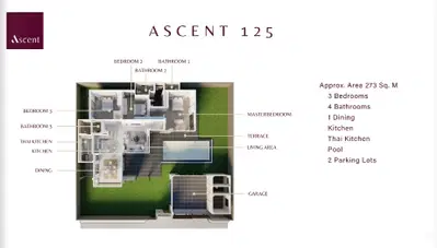 Ascent - 3BR Pool Villas - Type 125