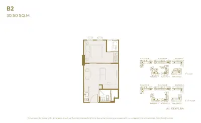 Aspire Sukhumvit 103 - 1BR - Type B2