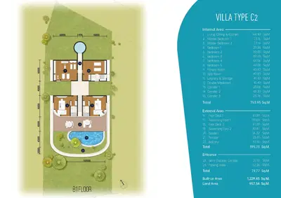 Aurora Villas - 7BR Pool Villa - Type C2 - Sea View