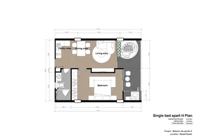 Babylon Sky Garden 2 - 1BR Deluxe (Sea View)