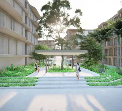 Bellevue Beachfront - Studio - Garden View