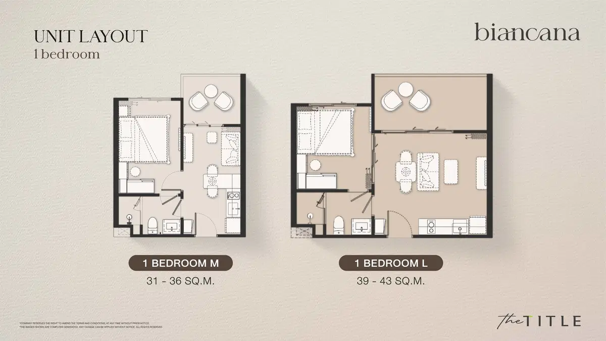 Biancana Surin Beach - 1BR - Type D213