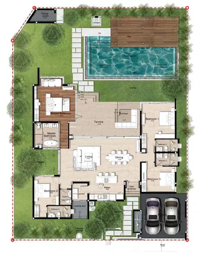 Botanica Foresta - 4BR Pool Villa Type - 4A (Zone D)