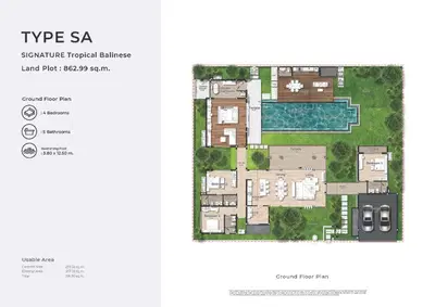Botanica Grand Avenue - 4BR Pool Villa Type - SA