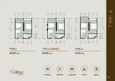 Céline Wongamat - 1BR - TYPE A Corner