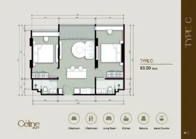 Céline Wongamat - 2BR - TYPE C