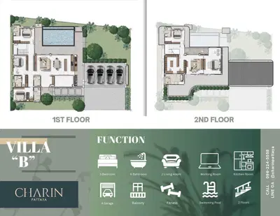 Charin Pattaya - 5BR Pool Villa - Type B