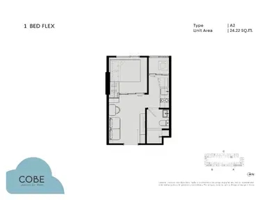 Cobe Ladprao Suttisan - 1 Bed Flex - Type A