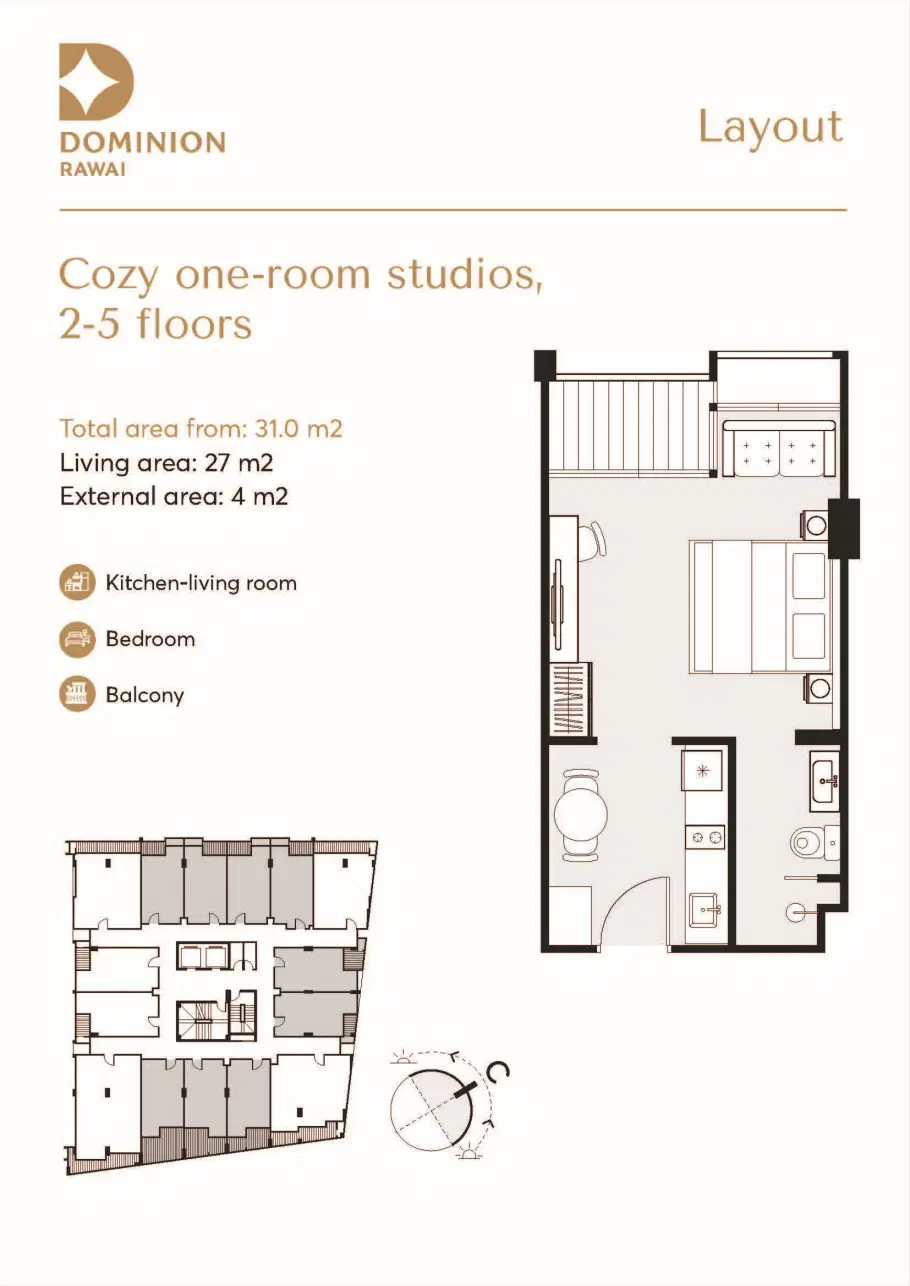 Dominion Condominium Rawai - Unit Plan - 1