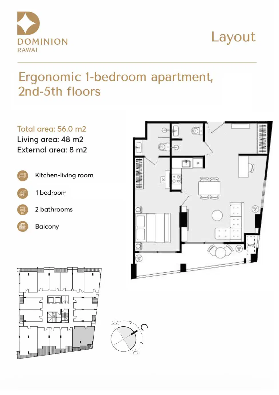 Dominion Condominium Rawai - Unit Plan - 3