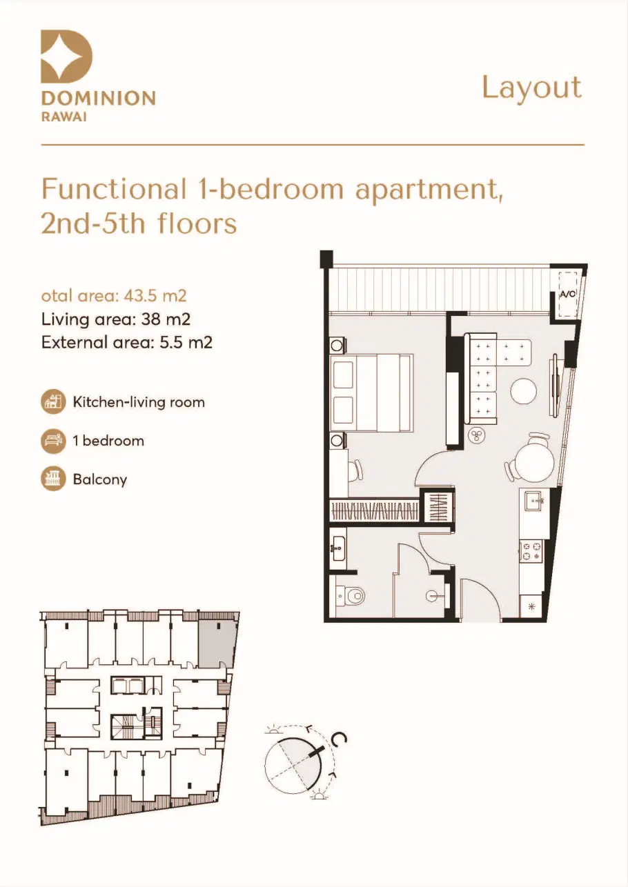 Dominion Condominium Rawai - Unit Plan - 4