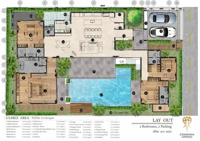Erawana Grand - 4BR Pool Villa