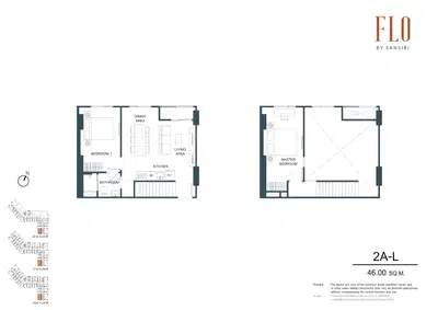 FLO by Sansiri - 2BR Type 2A-L