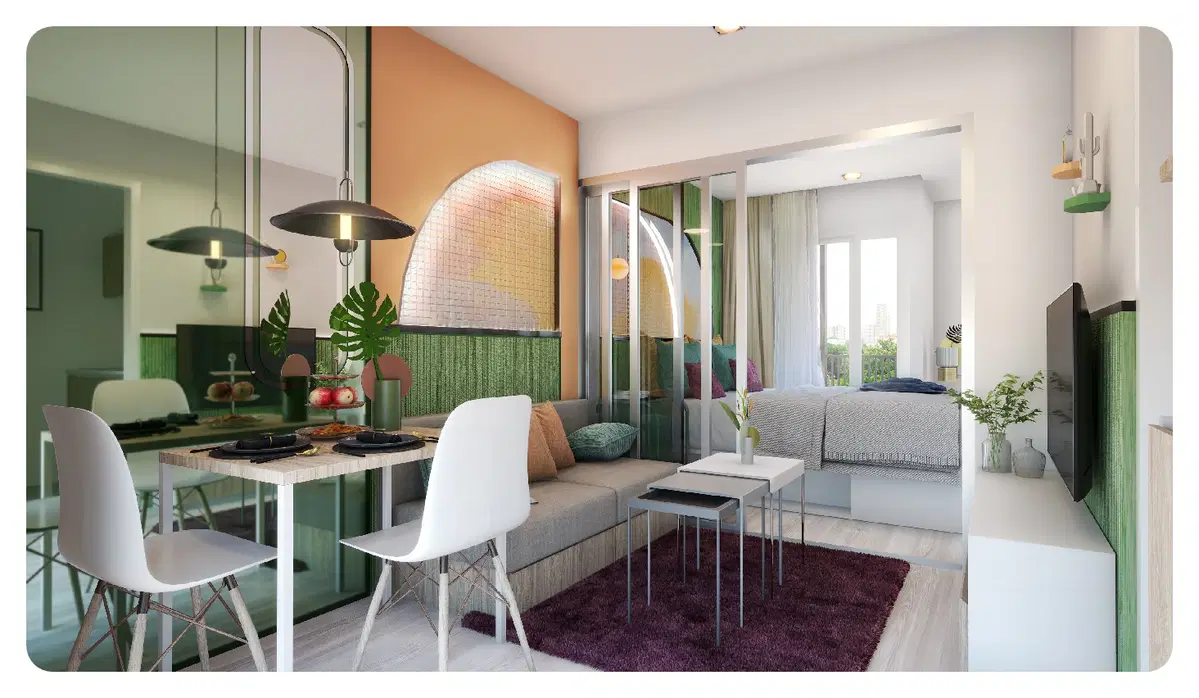 Flexi-Taopoon-Interchange-Unit-Type-1BED-28-sqm.-Bedroom-Living.jpg