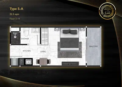 Grand Solaire Noble - 1 BR - Type A