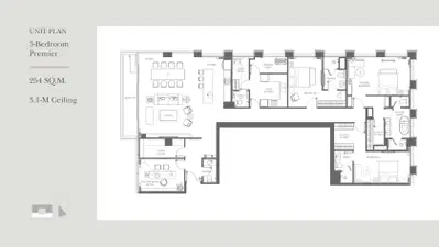 Intercontinental Residences Bangkok Asoke - 3BR Premier