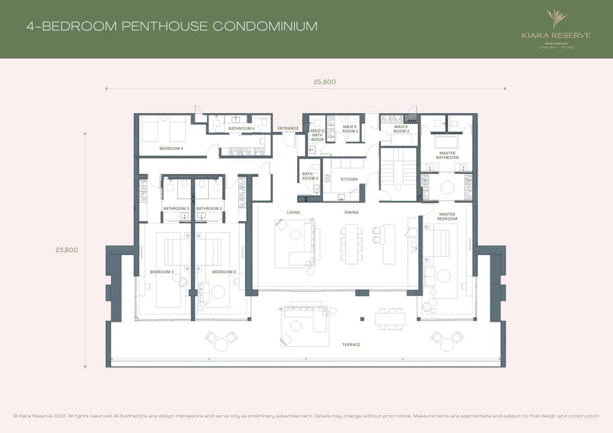View of Kiara Reserve Residences - 4BR Penthouse (Last Unit)