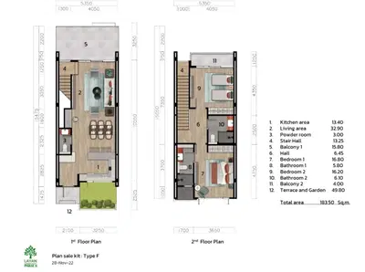 Layan Green Park Phase 2 - 2BR Duplex Unit (Pool View)