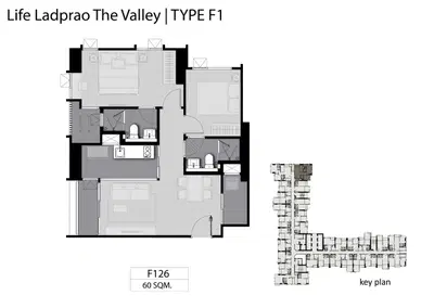 Life Ladprao Valley-2BR – Type F1