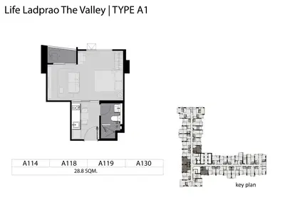 Life Ladprao Valley-1BR Type A1