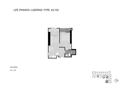 Life Phahon-Ladprao - 1BR + Type D