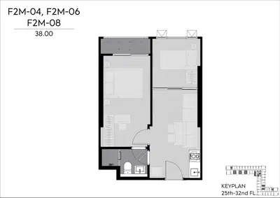 Life Rama 4-Asoke - 1BR+ Simplex Type F (River View)