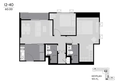 Life Rama 4-Asoke - 2BR Simplex Type I - Last 3 Units