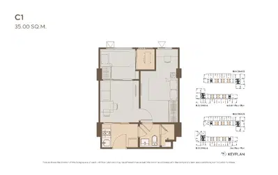 Life Sathorn - Narathiwas 22 - 1BR Plus - Type C