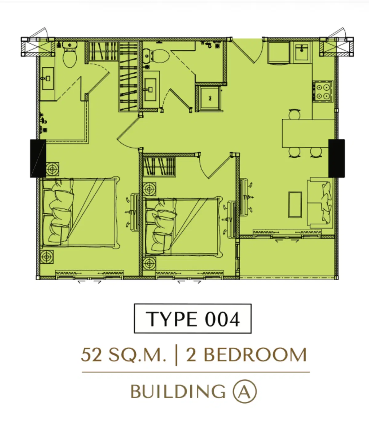 Love It - Wongamat Beach - Pattaya - Unit Plan