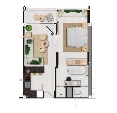 Melia Phuket Karon Residences - 1BR (Sea View)
